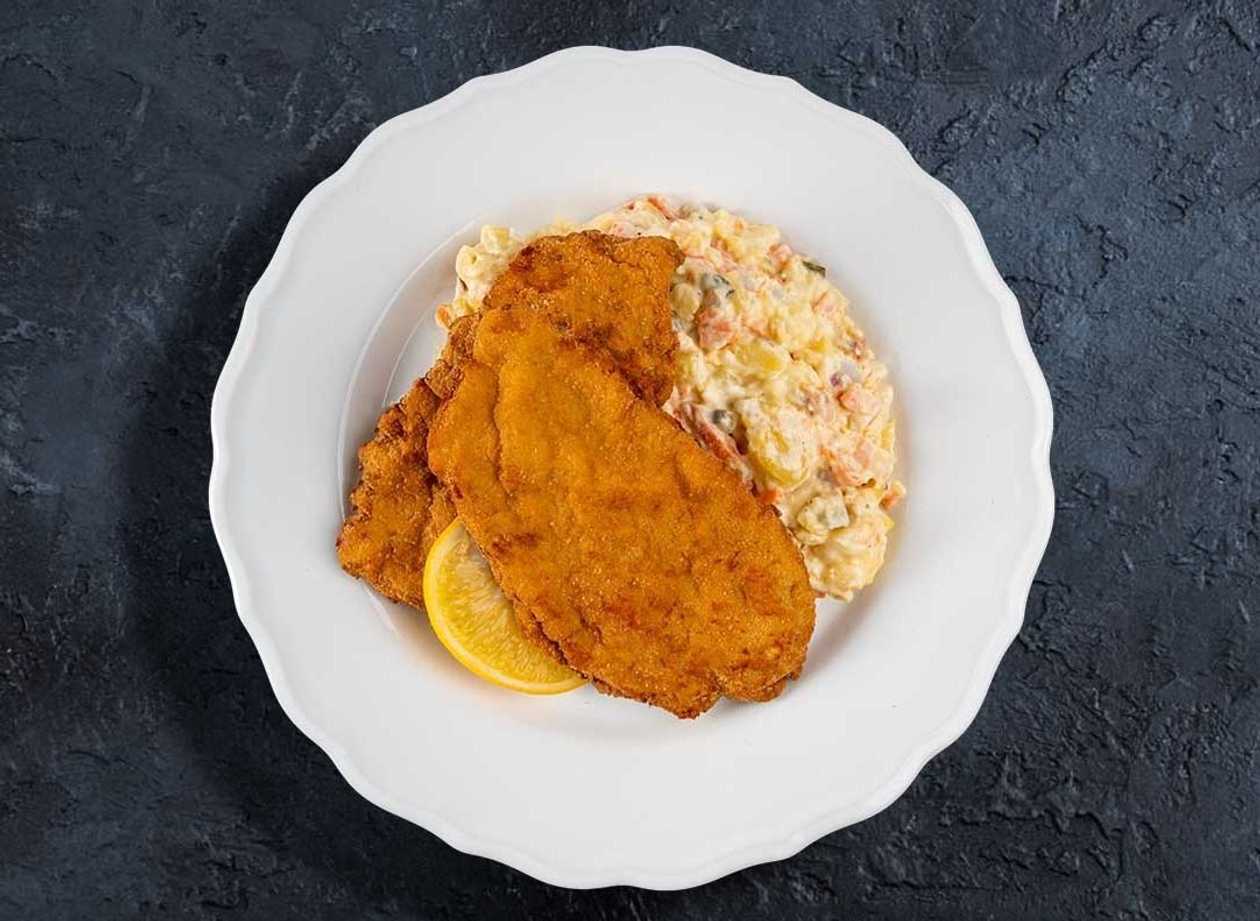 Chicken Schnitzel + Potato Salad