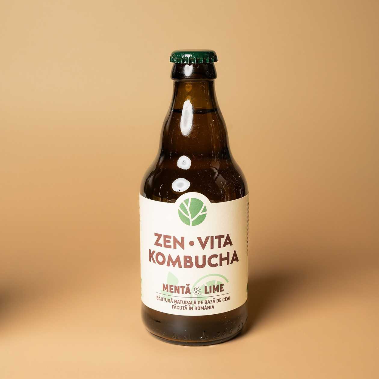 Kombucha Zenvita - Mentă și Lime