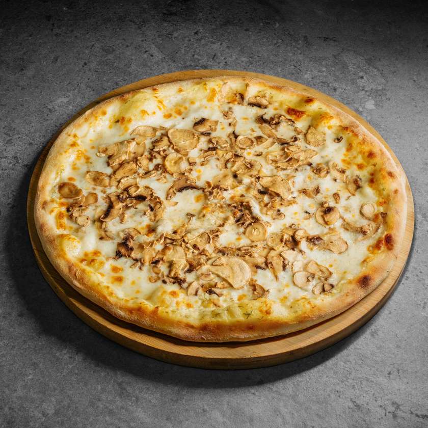 Pizza with mushrooms