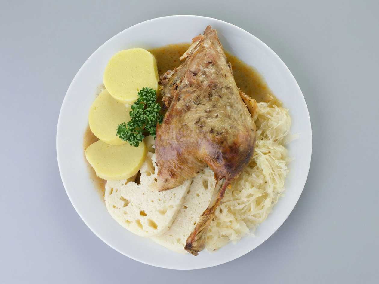 1/4 Roasted Duck, Bread Dumpling