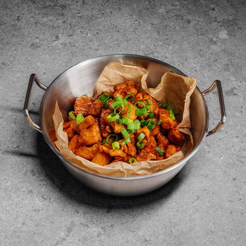 Chicken Popcorn with Teriyaki Sauce