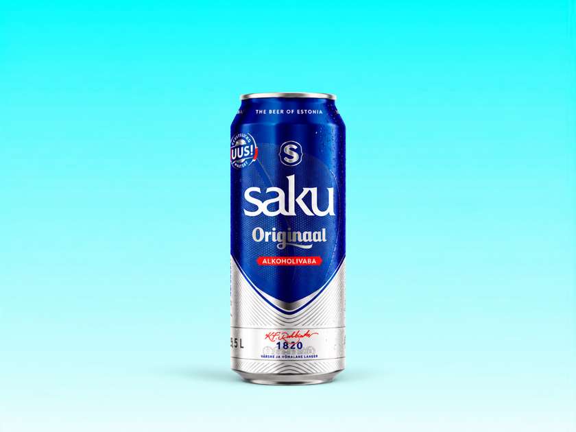 SAKU Originaal alkoholivaba õlu hele 0.5l