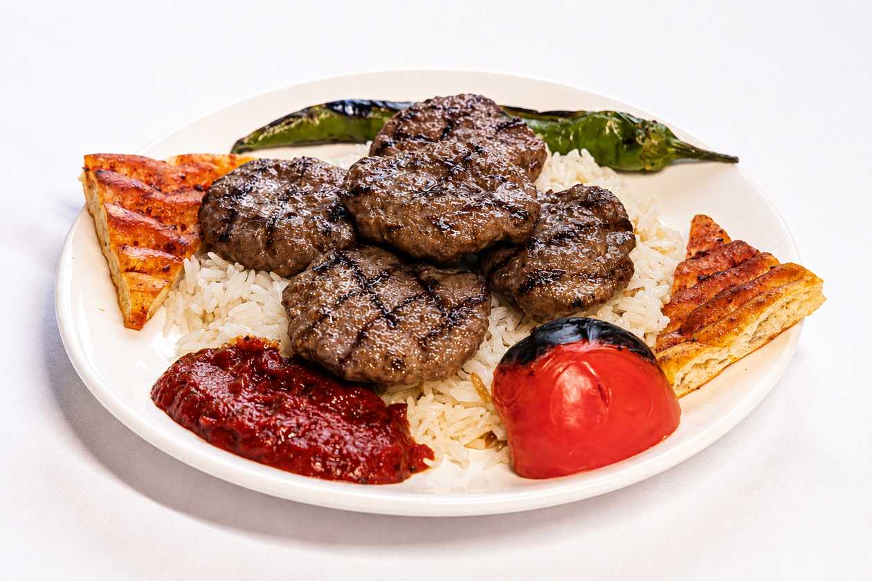 Plov üstü Qəssab köftə