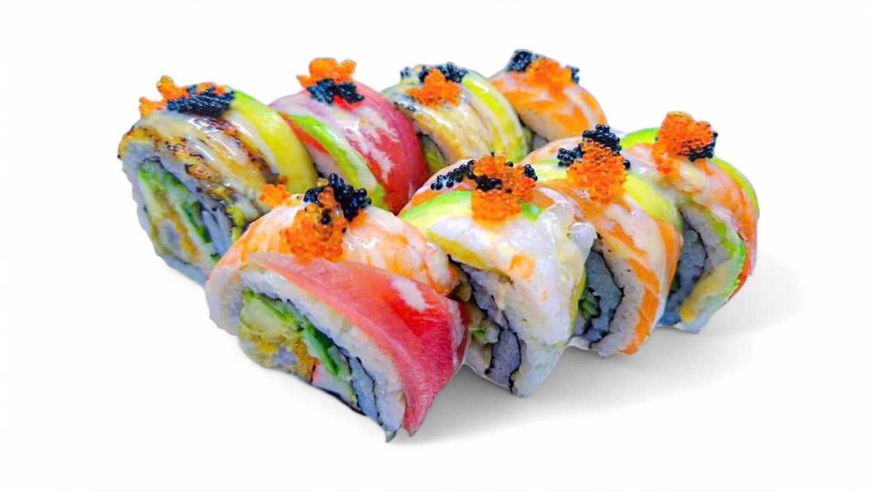 7. Rainbow Roll