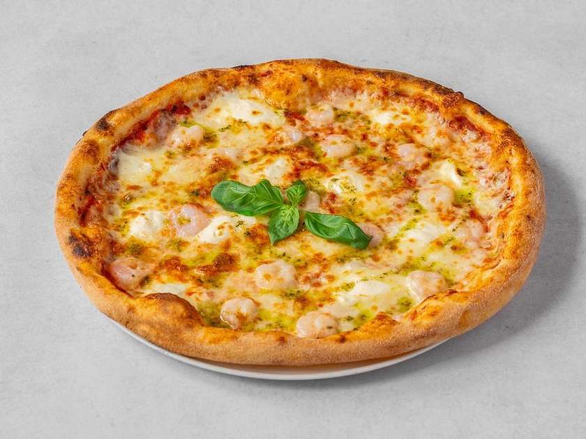 Pizza Gamberetti e Mascarpone