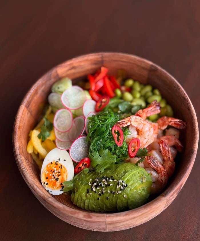 Poke Bowl με Γαρίδες