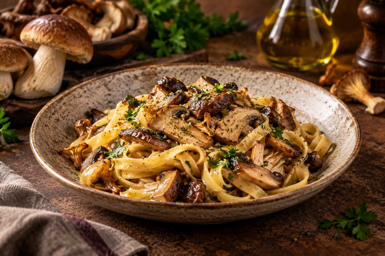 Tagliatelle ai funghi porcini