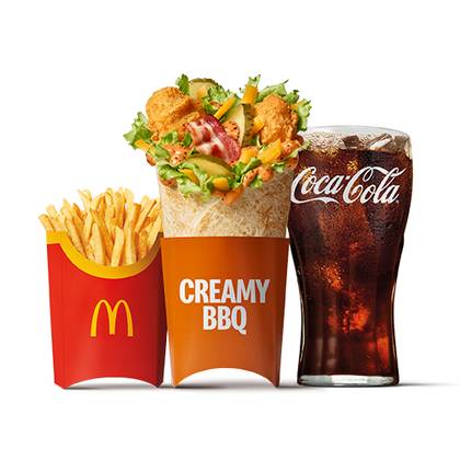 Creamy BBQ Chicken McWrap veľké McMenu