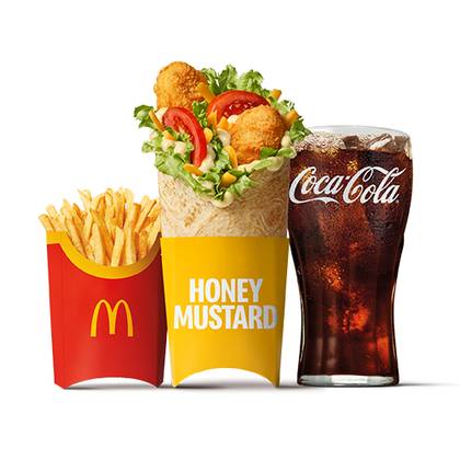 Honey Mustard Chicken McWrap Large Meal