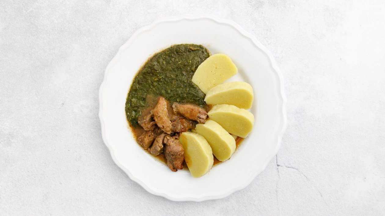 Moravian Sparrow with Spinach