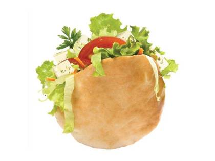 Pita Queijo Feta e Salada