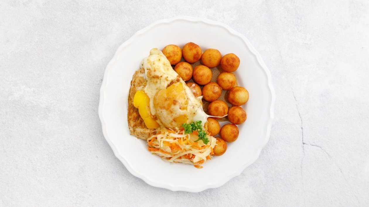 Chicken Steak with Peach