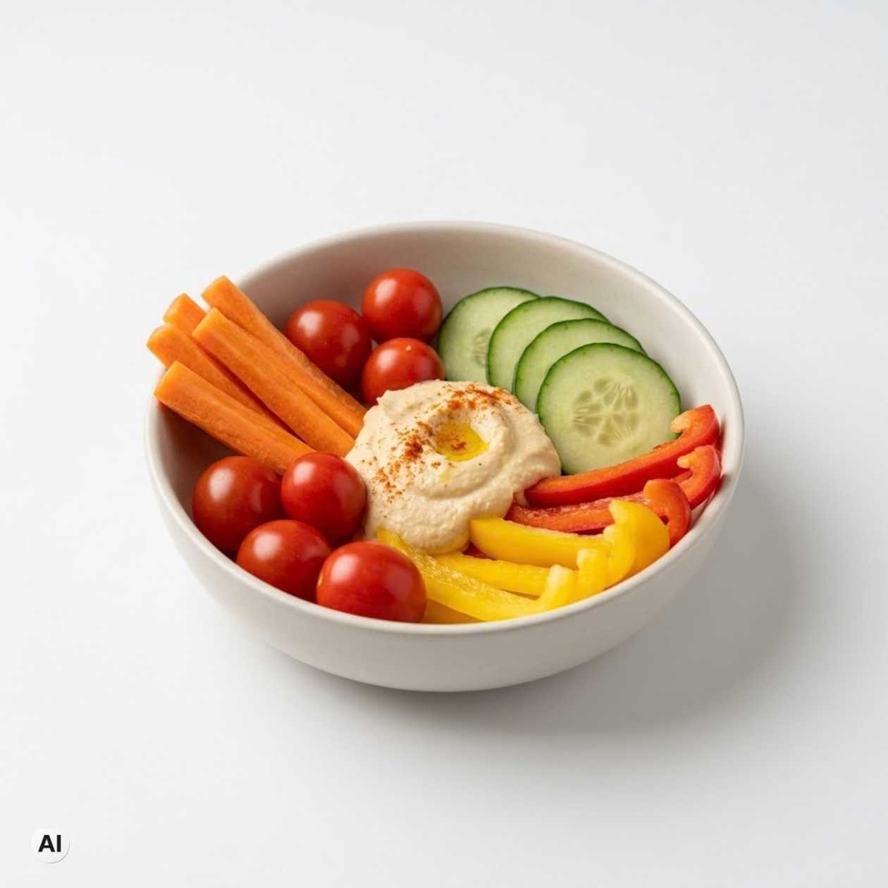Small veggies and Hummus