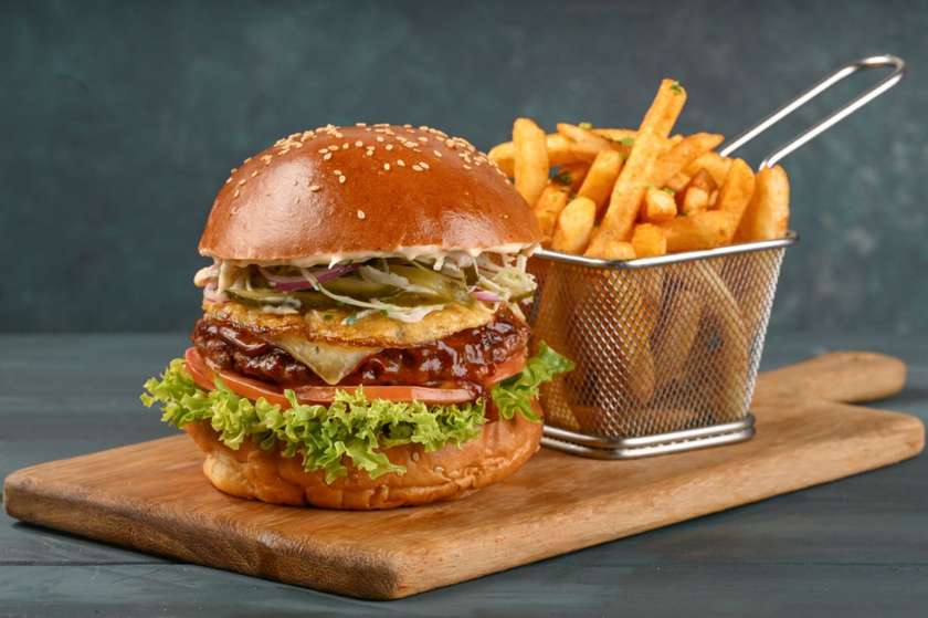 Chicken Pickle Relish Burger