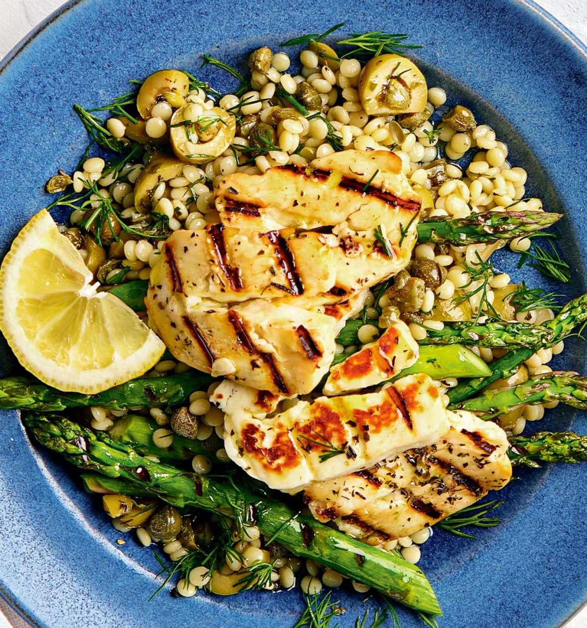 Halloumi si sparanghel