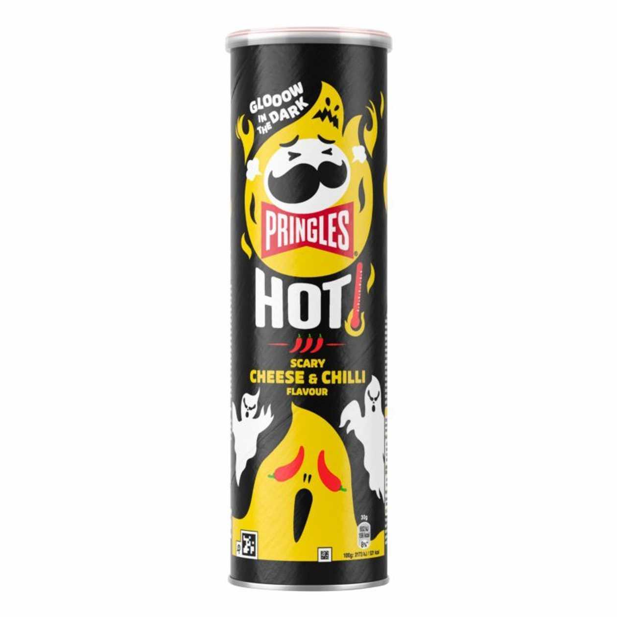 Užkandis PRINGLES HALLOWEEN Hot Flamin' Cheese, 160 g