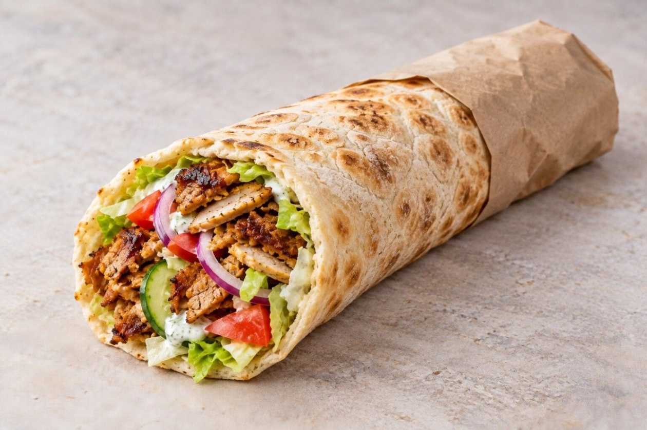 Rollo kebab — pita