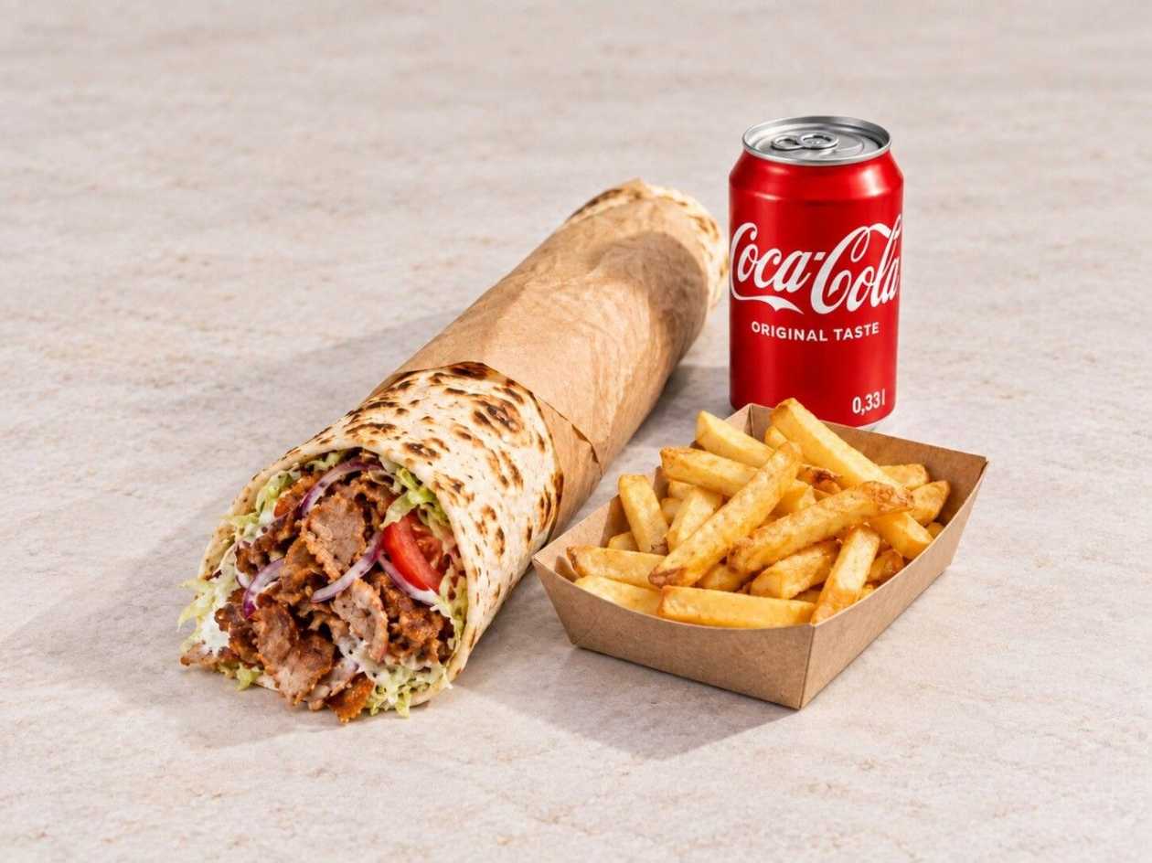 Rollo + fries + 0.33 l drink