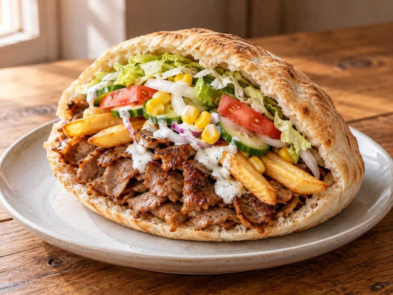 Moon Special kebab in a bun