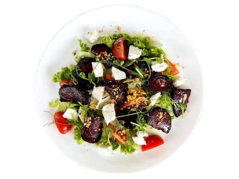 Roasted beet and feta salad