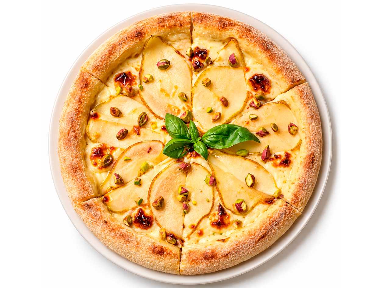 Pear and Blue Cheese Mousse Pizza