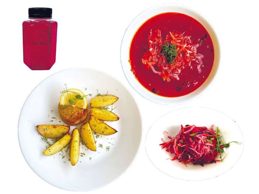 Lunch #6: Borscht, potatoes, fish patty, salad (12:00 PM - 4:00 PM, Mon-Fri)