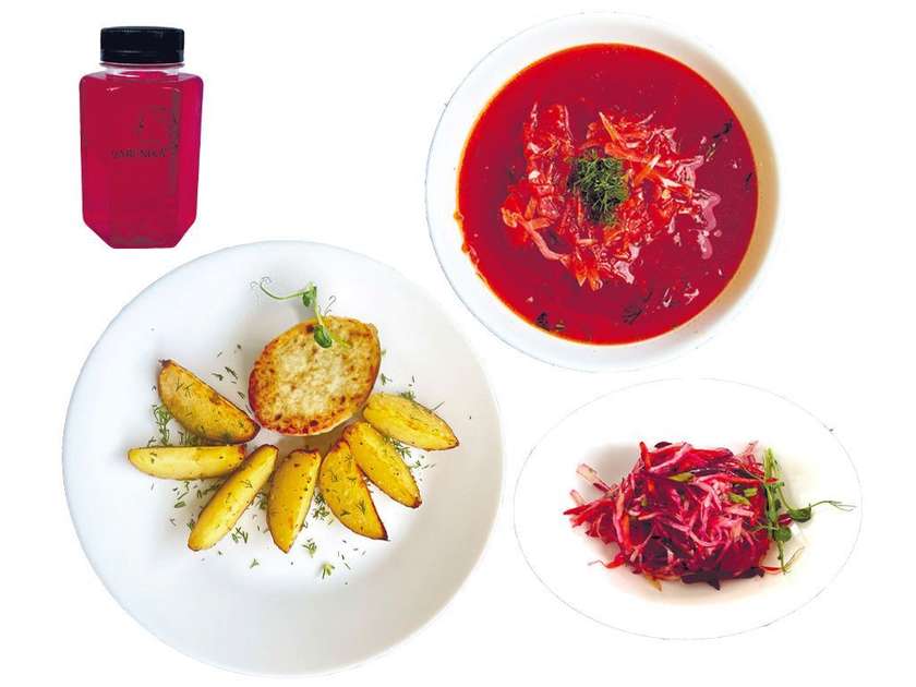 Lunch #8: Borscht, potatoes, chicken cutlet, salad (12:00-16:00 Mon-Fri)