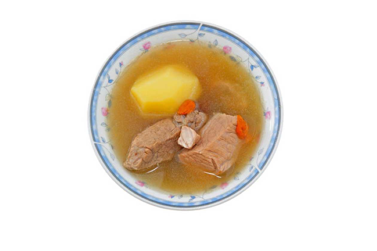 Ciorbă de Cartofi cu Carne de Porc
