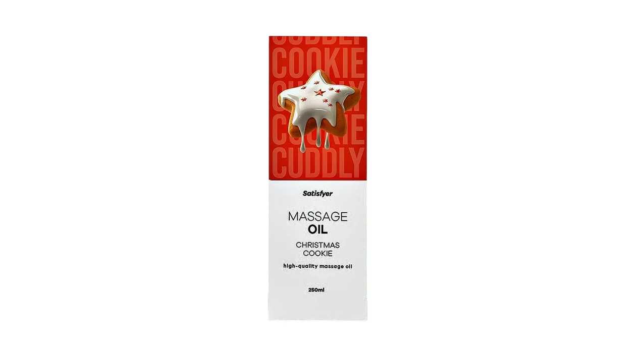 Satisfyer Massage Oil Christmas Cookie - Masážny olej (Vianočný koláčik) 250ml