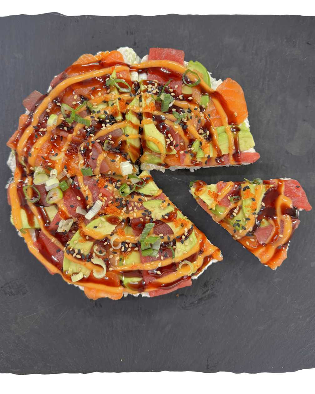Salmon Tuna Sushi Pizza - 18cm
