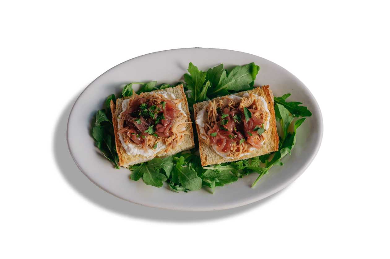 Small Bruschetta with Rustic Turkey