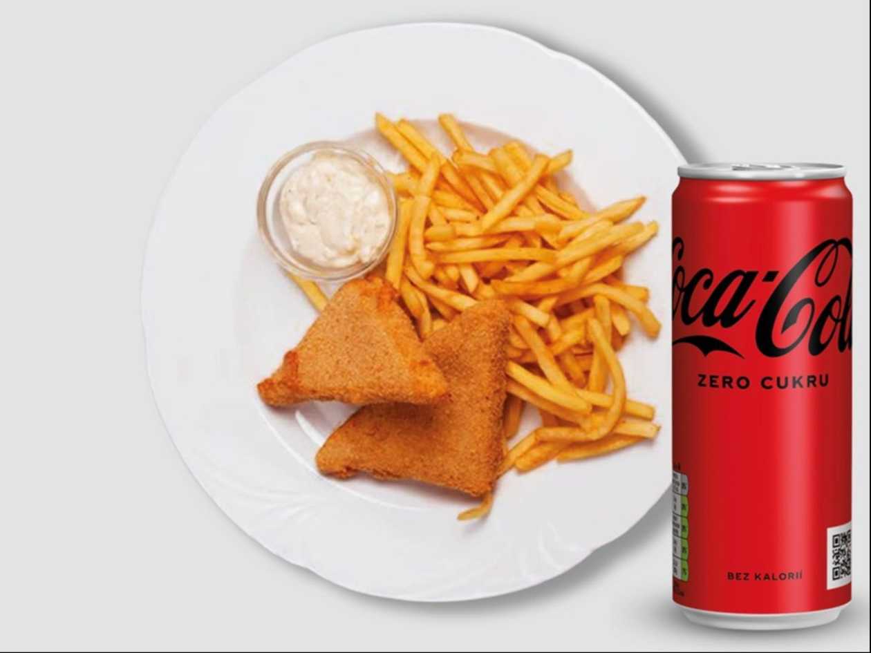 Smažený sýr + Coca-Cola Zero