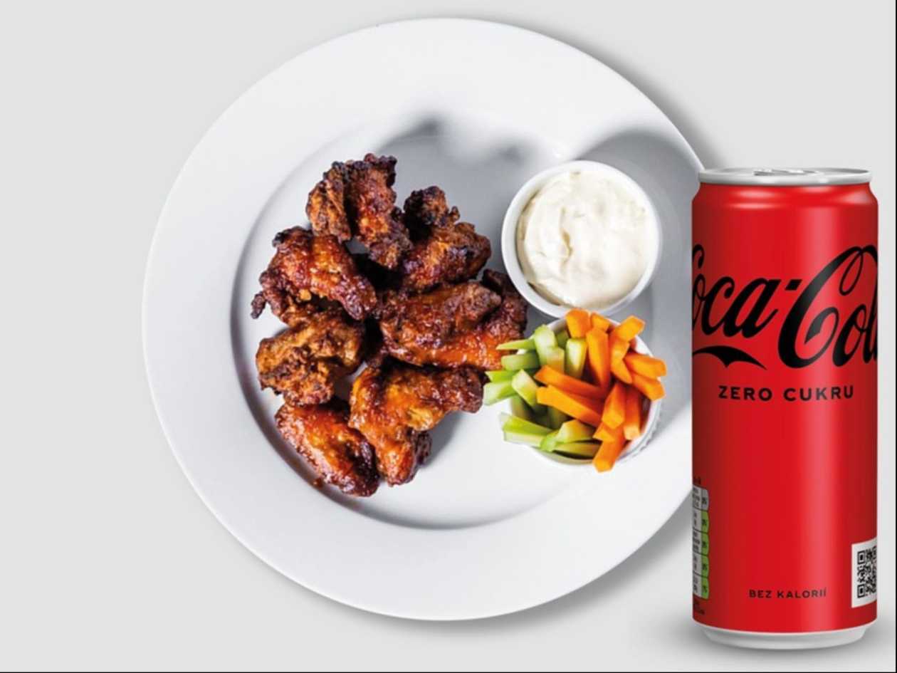Kuřecí křídla + Coca-Cola Zero
