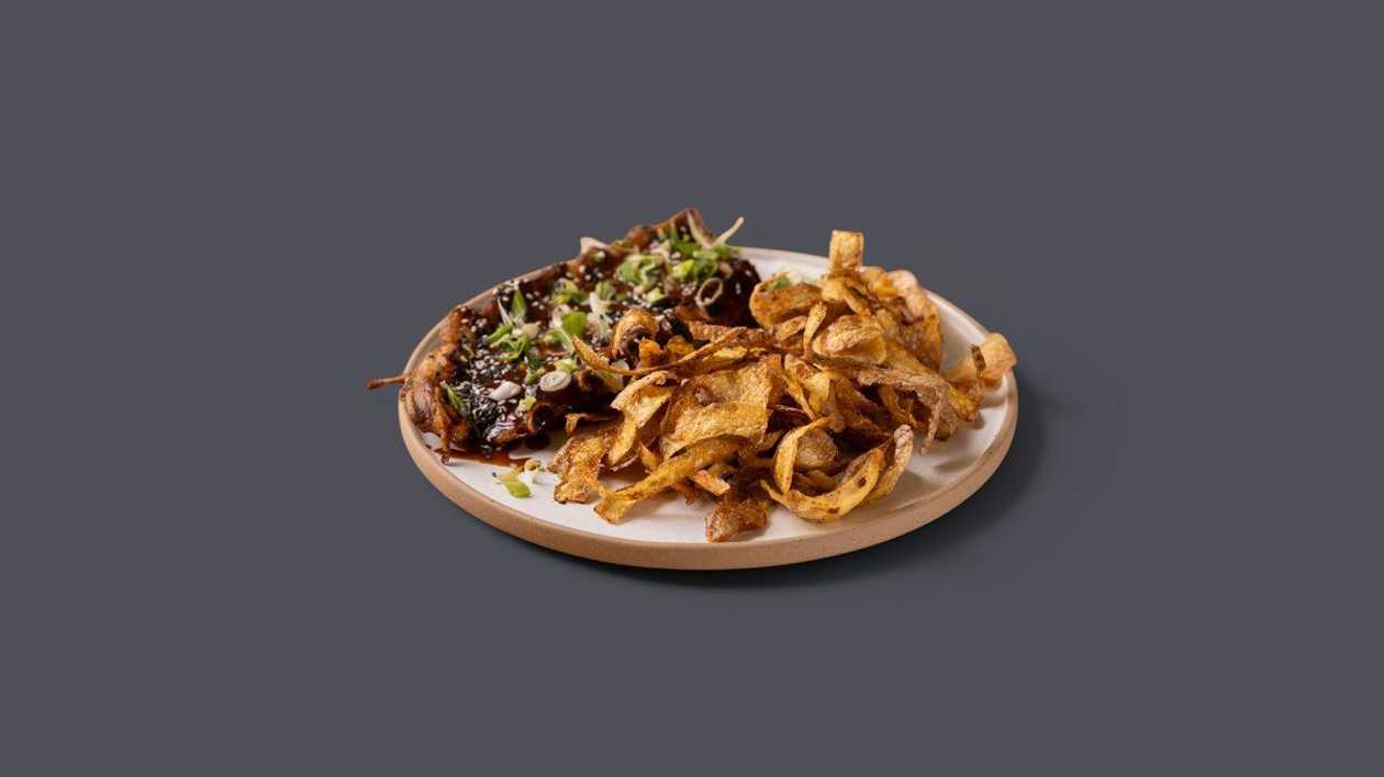 BBQ Ribs Feast – Pork Ribs with Chips & Calipso Sauce