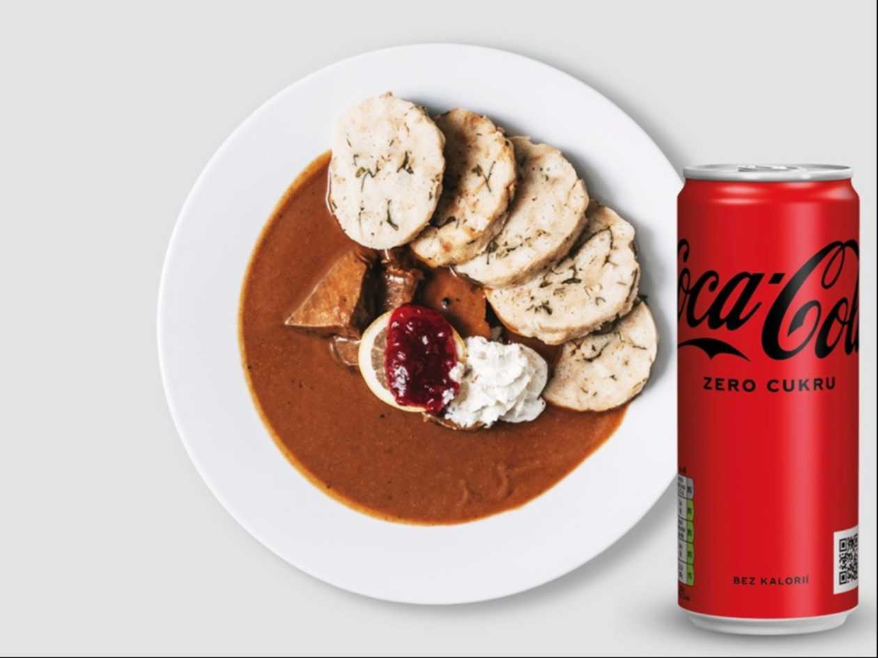 Hovězí svíčková + Coca-Cola Zero