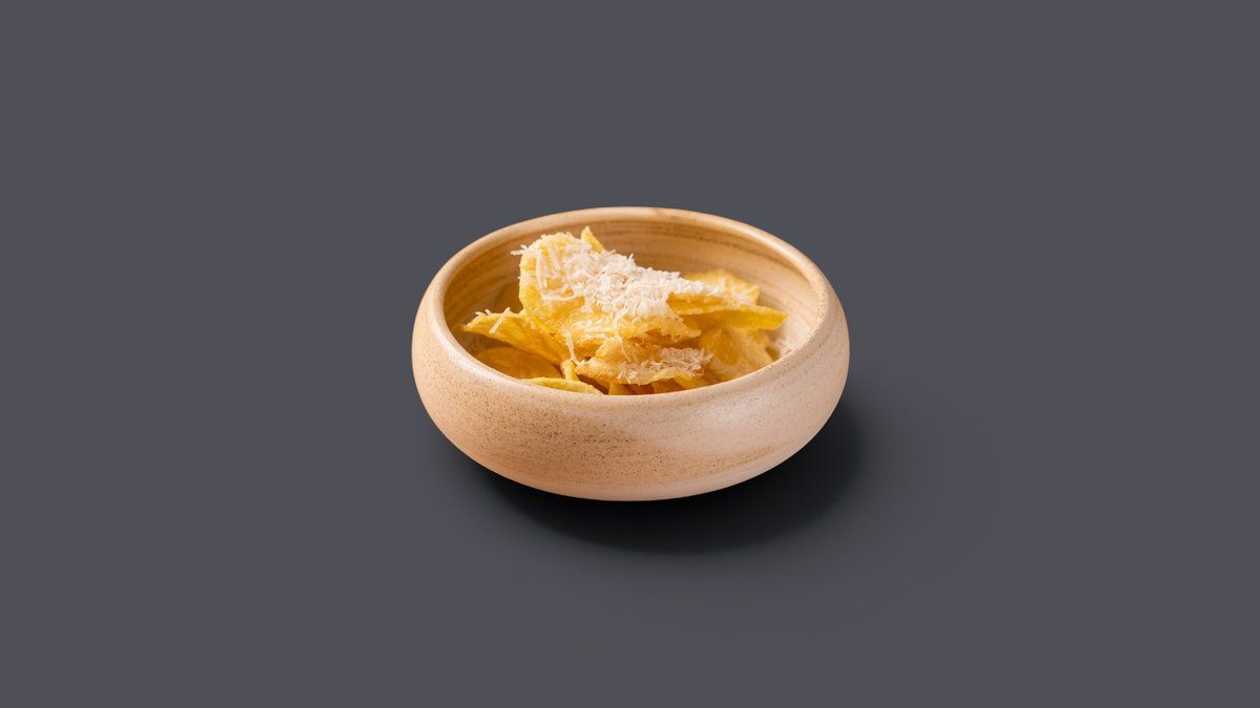 Potato Chips with Grana Padano & Garlic