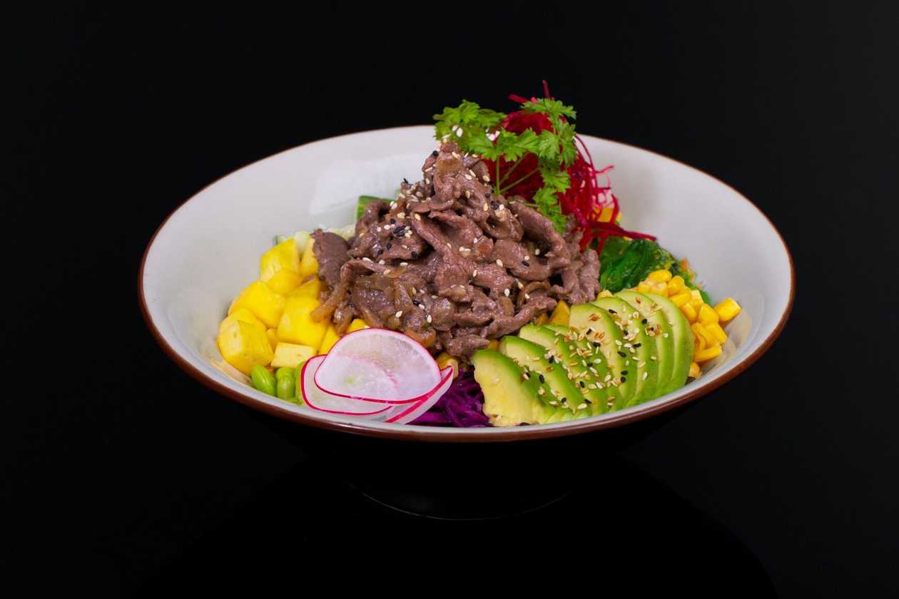 Beef poké
