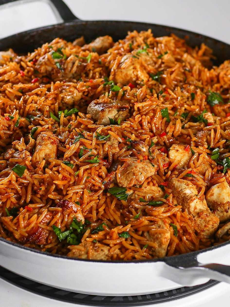 Shredded Chicken Jollof