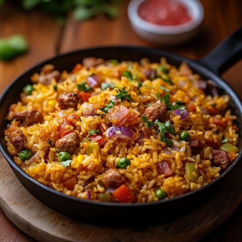 Beef and Chicken Fried rice