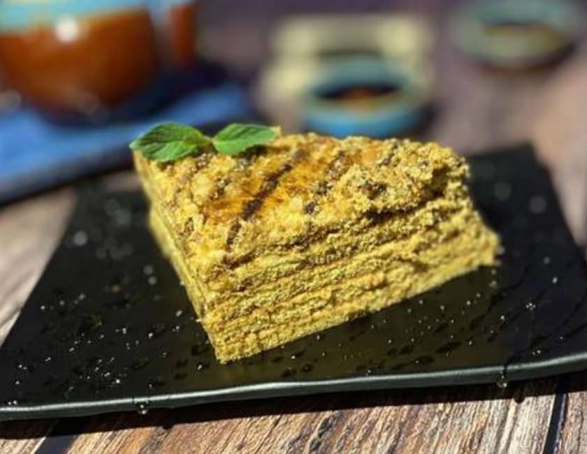 Honey Cake with Walnuts