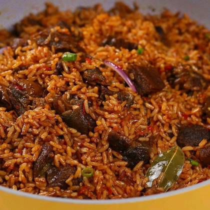 Beef and Chicken Jollof