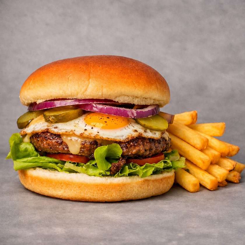 Loaded Egg Burger