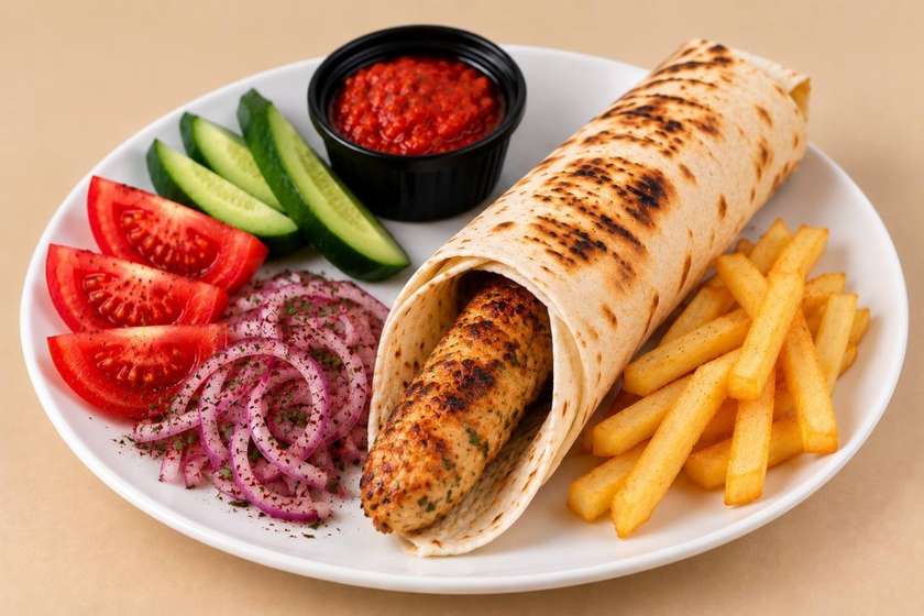 Chicken Lula Kebab  wrap