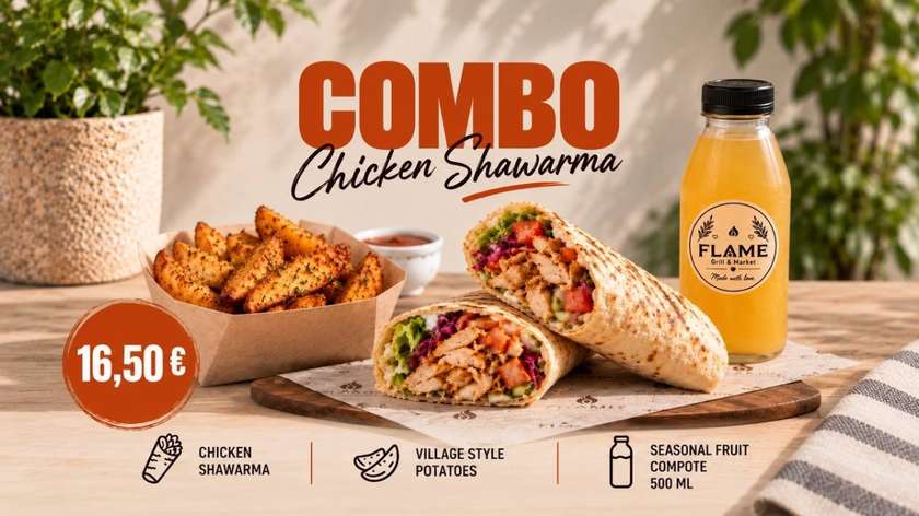 Chicken Shawarma Combo