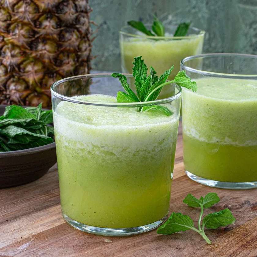 Pineapple mint Fresh Juice