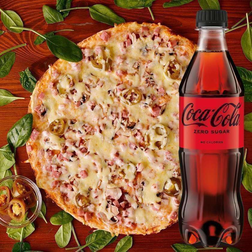Aštrioji pica 42cm + 2x 0,5l Coca - Cola