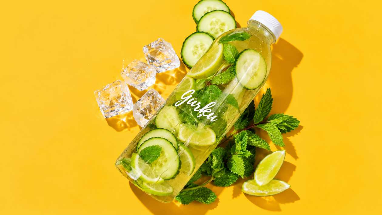 Gurķu-bumbieru limonāde 1L