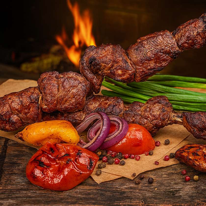 Veal barbecue