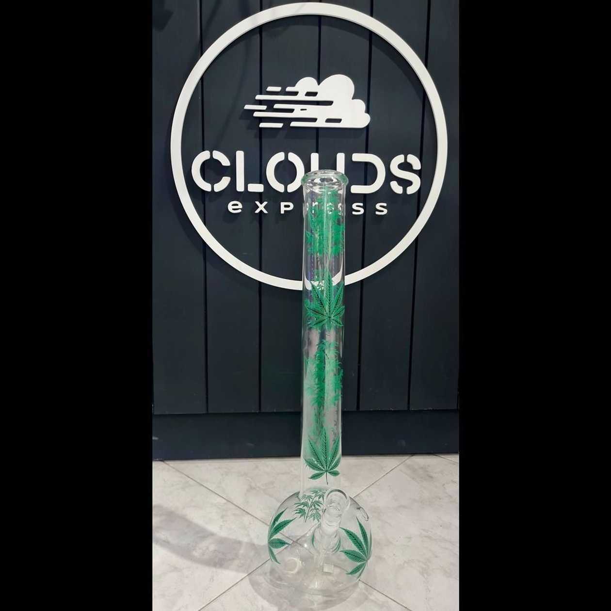 Extra Large Weed Print Glass Bong