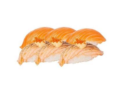 Mix salmon nigiri | 6 pcs